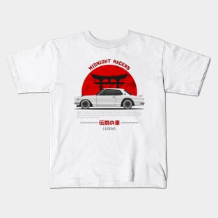 Tuner White Hakosuka JDM Kids T-Shirt